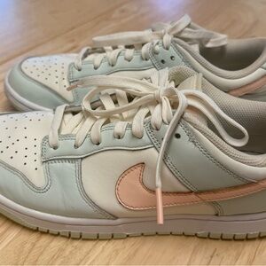 Used Nike Leather Pink/Blue Sneakers